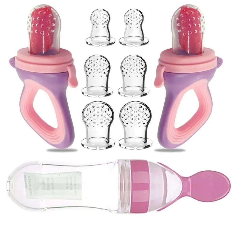 Squeeze Baby Feeder | Silicone Bottle Spoon for Easy Food Feeding