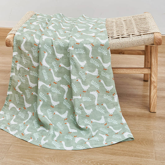 1 Pc Of Little Duck Newborn Baby Gauze Swaddle Blanket Suitable For Use As A Baby Wrap Bath Towel And Swaddle Blanket Halloween