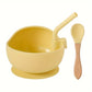 Baby Kitchenware – Silicone Bowl with Spoon & Straw Set