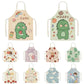 Cute little dinosaur bear rabbit pattern apron home linen children's cleaning apron kitchen cooking baking bib