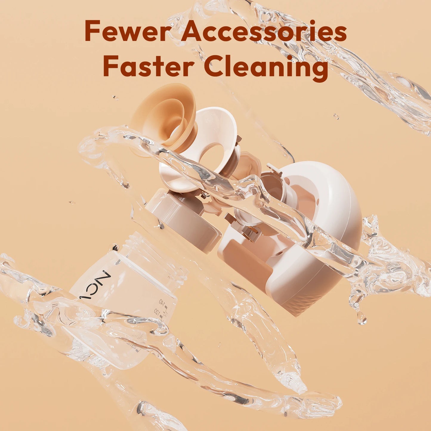 NCVI Portable Wearable Breastfeeding Milk Pump Strong Suction Cordless Design