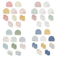 Unisex Cotton Newborn Baby Hat and Gloves Set 10Pieces