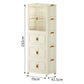 Large Folding Box Installation-free Storage Closet Cabinet Children's Wardrobe Home Living Room Movable Capacity Organizer Bins