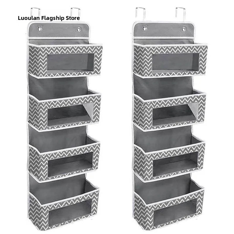 Wall-Mounted Underwear Storage Box Baby Bed Doll Toy Hanging Bag Children's Plaything Organizer Door Ba Storage Pouch