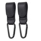 1–2PCS PU Leather Rotatable Stroller Hooks – High-Quality Organizer