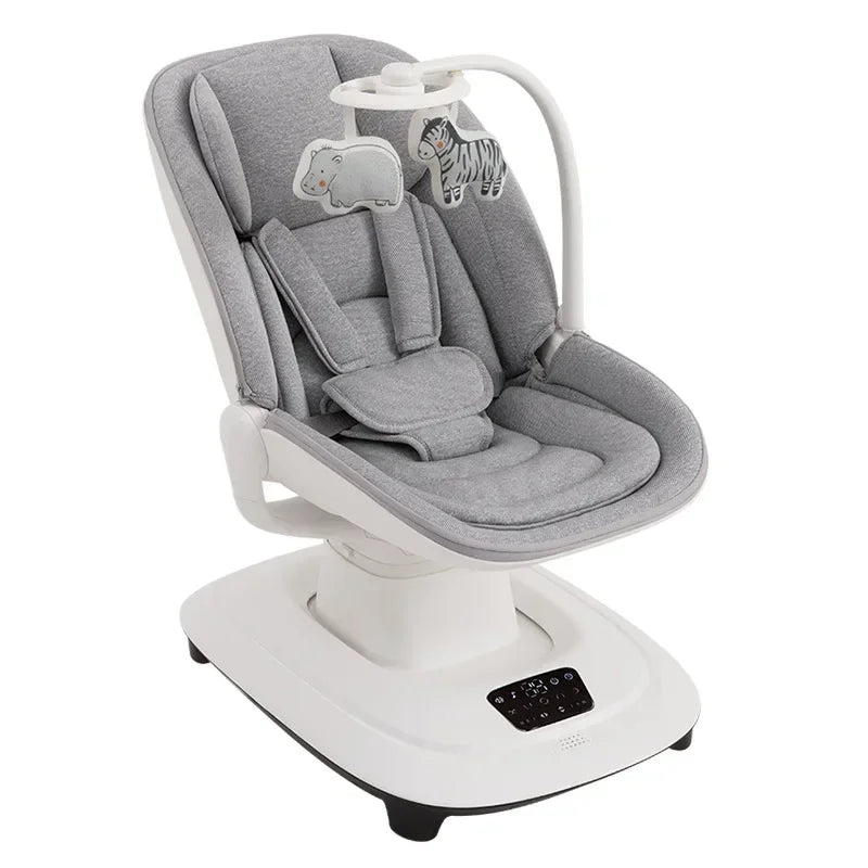 Electric Baby Soothing Chair Luxury Baby Rocking Chair  Connectable To APP  360° Rotating Baby Rocking Chair Adjustable Backrest