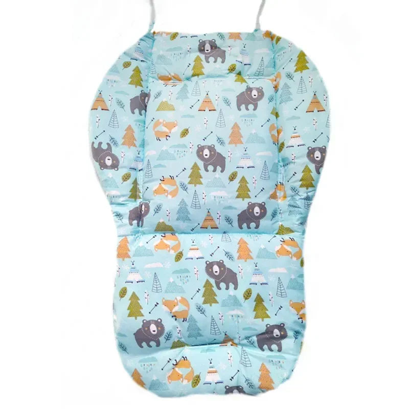 Baby Kids Highchair Cushion Pad Mat Booster Seats Cushion Pad Mat Feeding Chair Cushi on Pad Stroller Cushion Mat Cotton Fabric