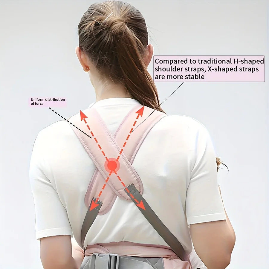 1PC Starfish Baby Carrier Waist Seat, Baby Wrap for All Seasons, Mom's Baby-Carrying Tool Kangaroo Backpack, Baby Accessories