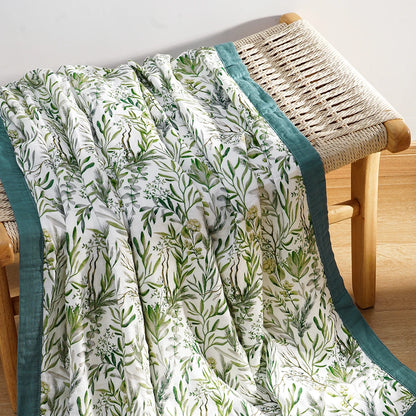 Kangobaby #My Soft Life# New 4 Layers Premier Bamboo Cotton Baby Muslin Swaddle Blanket Breathable Newborn Quilt Size 120x110cm