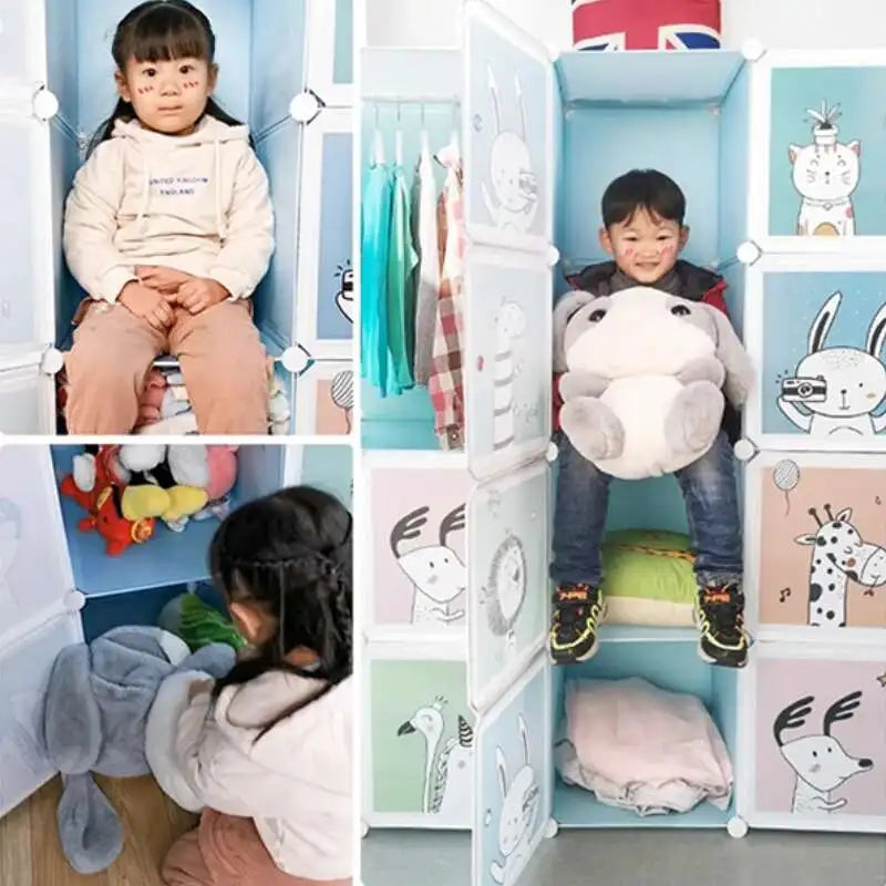 Girl Clothes Wardrobe Baby Dressers Bedroom Kids Children's Closet Clothings Montessori Puerta Corredera Organizer Furniture