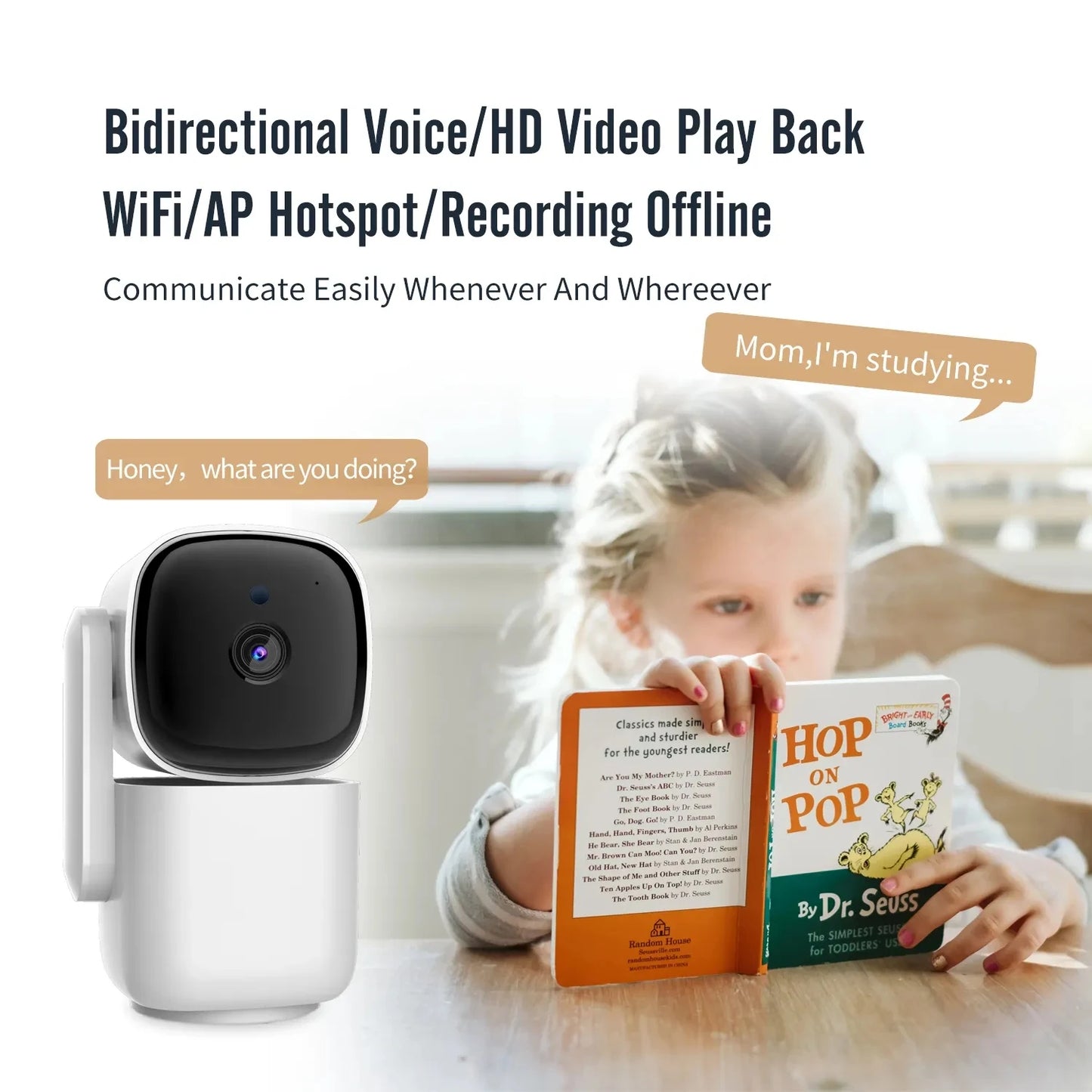 Caméra PTZ de surveillance bébé WiFi intelligente YiIOT 1080P