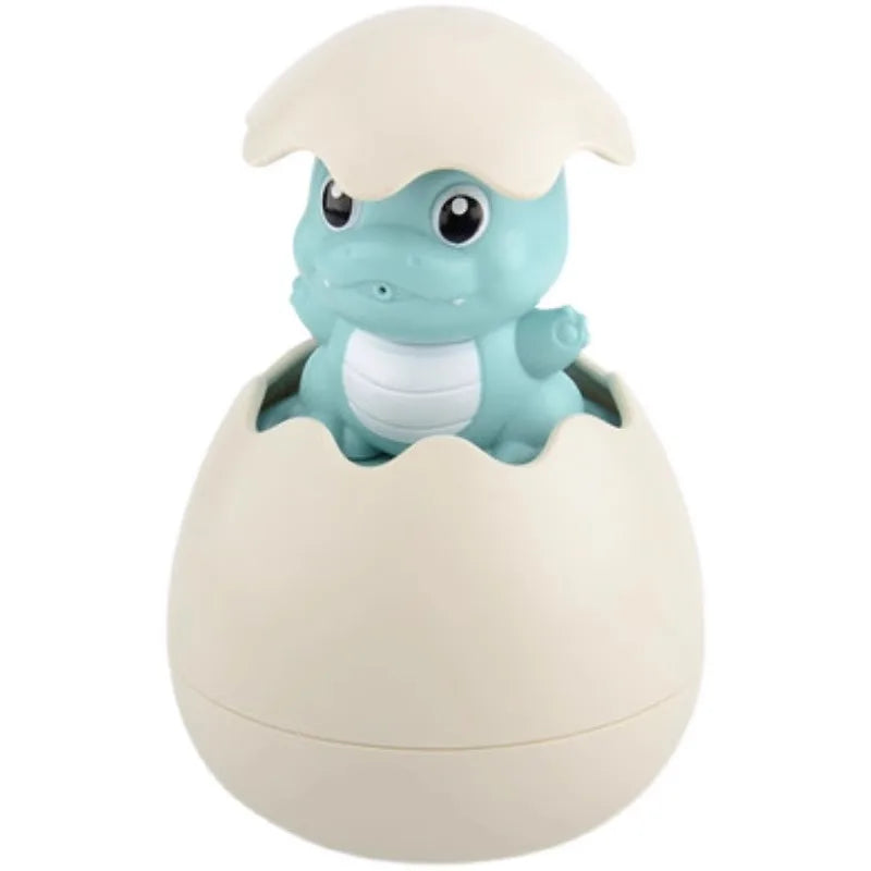 Dinosaur Egg Water Plang Sprinkler Toy for Boys And Girls Little Yellow Du Baby Bath Toy Swimming Pool Toy for Children