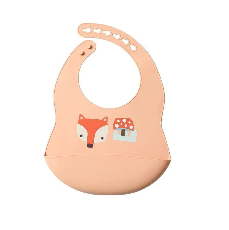 Baby Waterproof Bibs Toddler Silicone Bibs Cute Bowknot Aprons Kids Bib Girl Boy Adjustable Soft Silicone Bib Baby Feeding