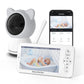 Babyphone vidéo HD 5 pouces avec Wi-Fi et caméra PTZ