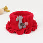 Baby Cartoon Giraffe Knit Scarfs Autumn Winter Outdoor Windproof Warm Thick Scarf Children Flanged Shawl False Collar Neck Sets