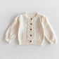 2024 New Autumn Infant Baby Girls Knitted Clothing Set Long Sleeved Knitted Cardigan+Jumpsuit Children Knitted Clothes Suit