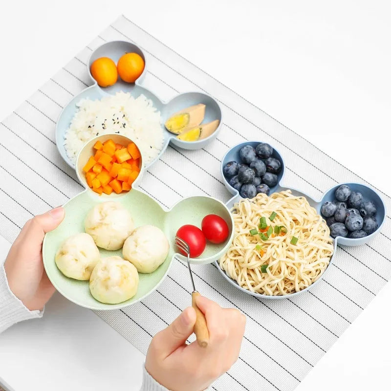 Toddler Breakfast & Dinner Plate – Fun Cartoon Design