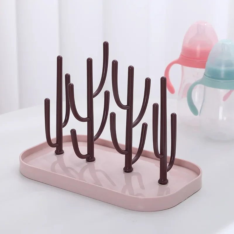 Feeding Cup Holder Storage Drying  Baby Feeding Bottle Drain Rack Nipple Rack Cleaning Dryer Drainer Storage Drying Rack