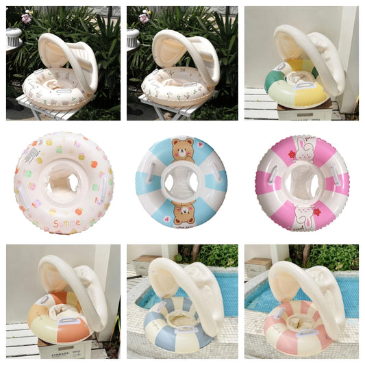 0-36 Months baby Infant Swimming Ring Summer Kids Swimming Circle Float Seat Inflatable Swim Ring Seat Beach Pool Party Toys