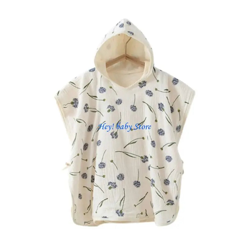 JU64 Baby Hooded Bath Towel for Infant Boy Girl Breathable  Wraps Warm Shower Towel Comfortable Quick-Drying Bathrobe