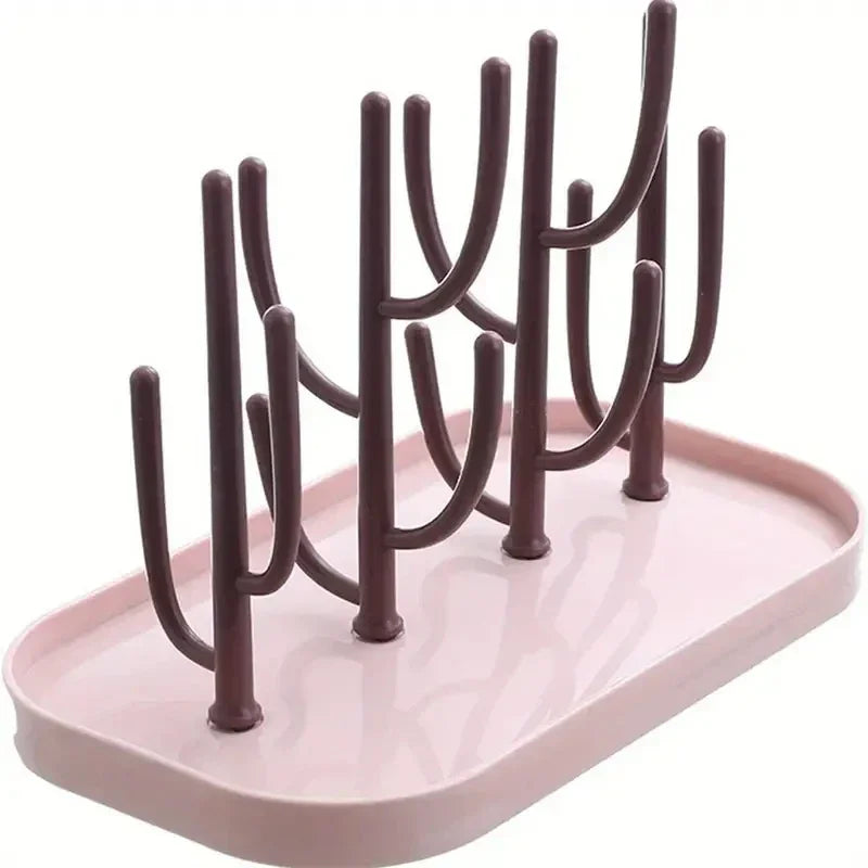 Baby Feeding Bottles Holder Cup Drying Rack for Baby Milk Bottles Drain Rack Infant Dust-proof Bottle Storage Bebes Accessories