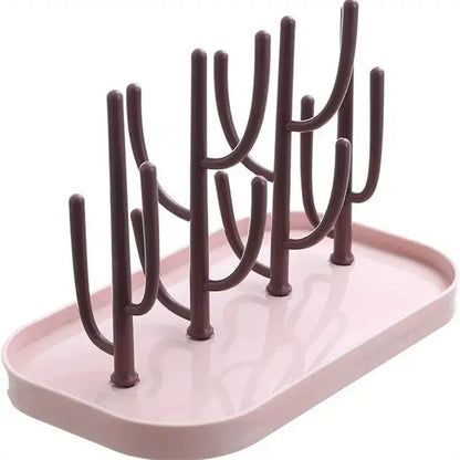 Baby Feeding Bottles Holder Cup Drying Rack for Baby Milk Bottles Drain Rack Infant Dust-proof Bottle Storage Bebes Accessories