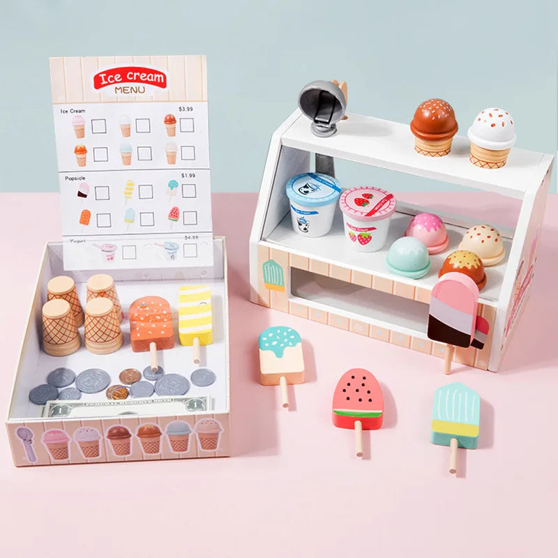 Wooden Ice Cream Playset – Toddler Fun!