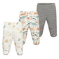 3Pcs/lot Infant Trousers Baby Boys Leggings Elastic Waist Cartoon Cotton Newborn Baby Girls Pants Spring Kids Clothing 0-12M