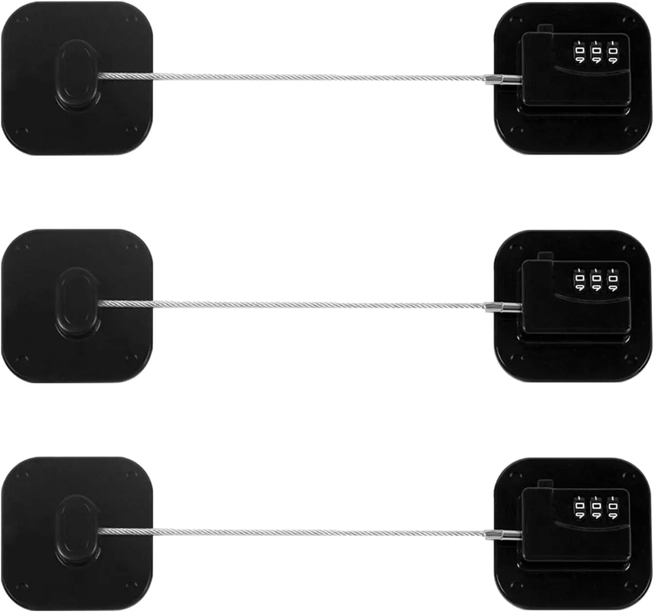 Refrigerator Lock,Combination Lock for Refrigerator Cabinets,Heavy Duty Fridge Lock,Child Safety Cabinet Locks,Easy Install