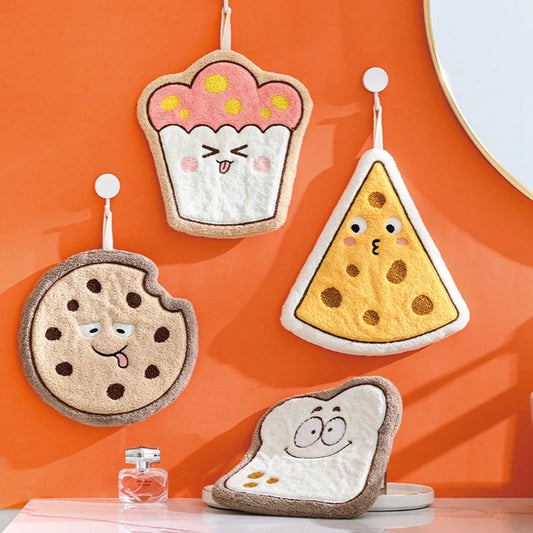 Hand Towels Wet Wipes Towel Bread Cheese Hanging Towel Bathing Towel Kitchen Handkerchief Absorbent Wipe Cloth toallas de mano
