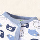 2-Picec Baby Four Seasons Tie Feet Bodysuit for Boys Little Bear Creative Baby Cute Bodysuit Made of Pure Cotton, Soft  Comforta