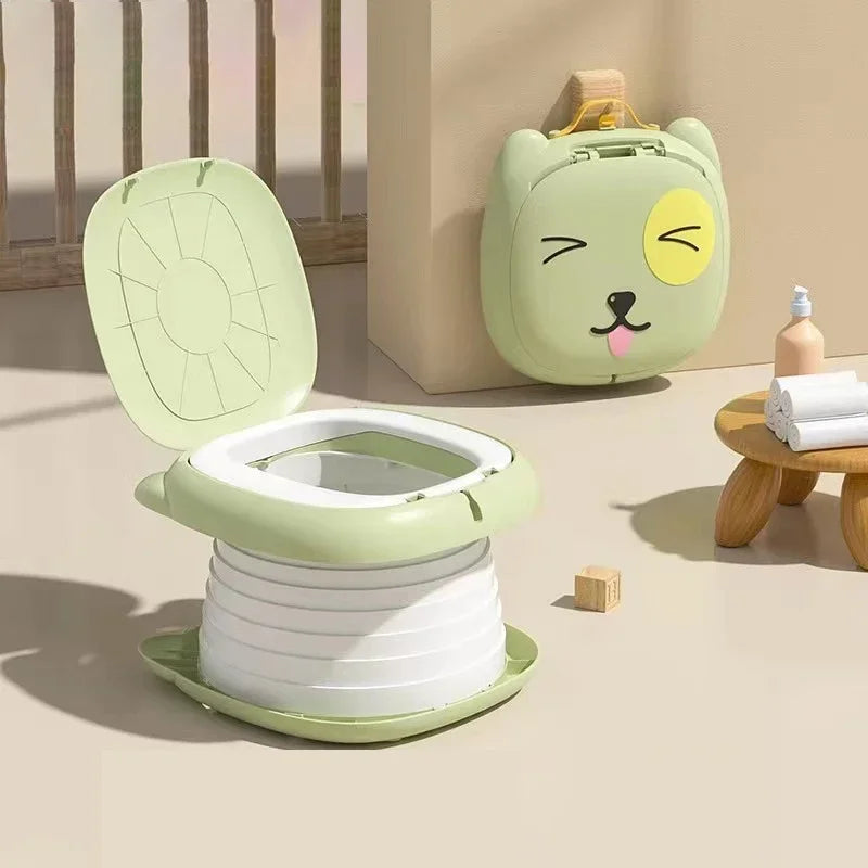 Portable Toddler Potty – Compact, Foldable, Anti-Odour Travel Toilet for Kids