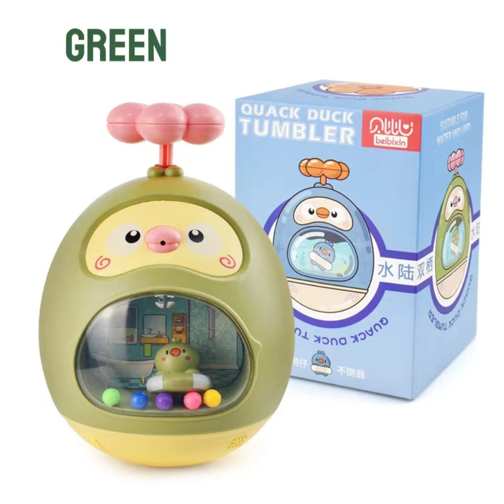 Cute Water Tumbler Bath Toy – Baby Pool & Bathtub Spray Fun