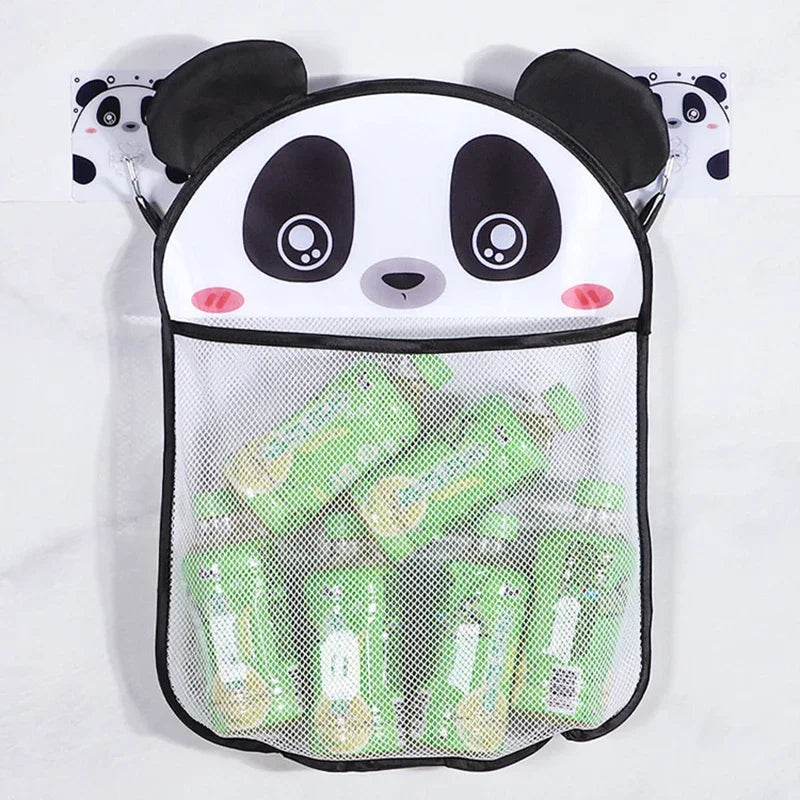 Toddler Bath Toy Storage – Cartoon Mesh Bag for Shower & Toys