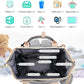 35L Mom Backpack – Folding Cot, Waterproof, USB Charging & Stroller Strap