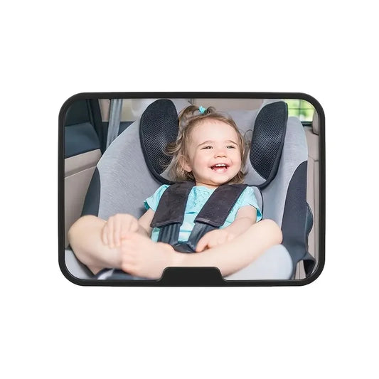 Baby Car Mirror 360° Rotatable Facing Car Seat Mirrors Baby Car Monitor with Wide Clear View, Shatterproof, Easy Assembled