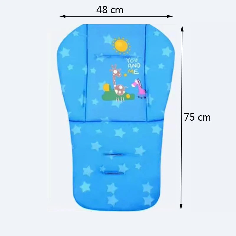 Cartoon Printed Pattern Stroller Seat Cushion Four Seasons Universal Children Dining Chair Cushion Baby Stroller Cotton Pads
