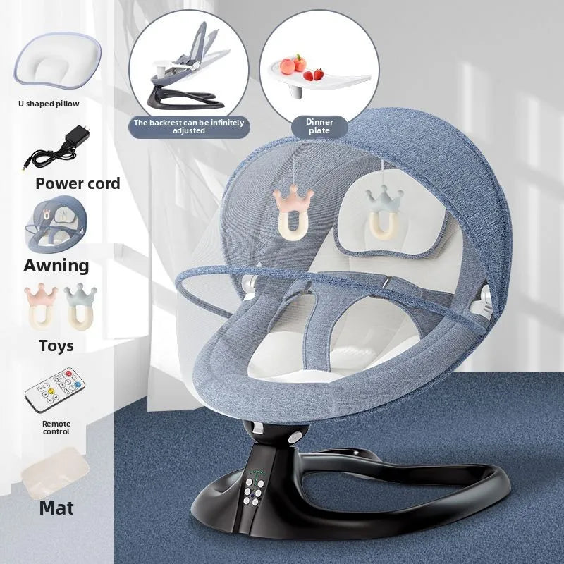 Baby Soothing Rocker Electric Swing Chair for Newborns 0–2 Years Calming Bouncer and Cradle Sleeper  Baby Swing Cradle Newborn