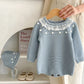 0-24M Baby Girl Romper Knit New Newborn Lace Warm Long Sleeve Jumpsuit Infant Princess Party Romper Toddler Fall Spring Clothing