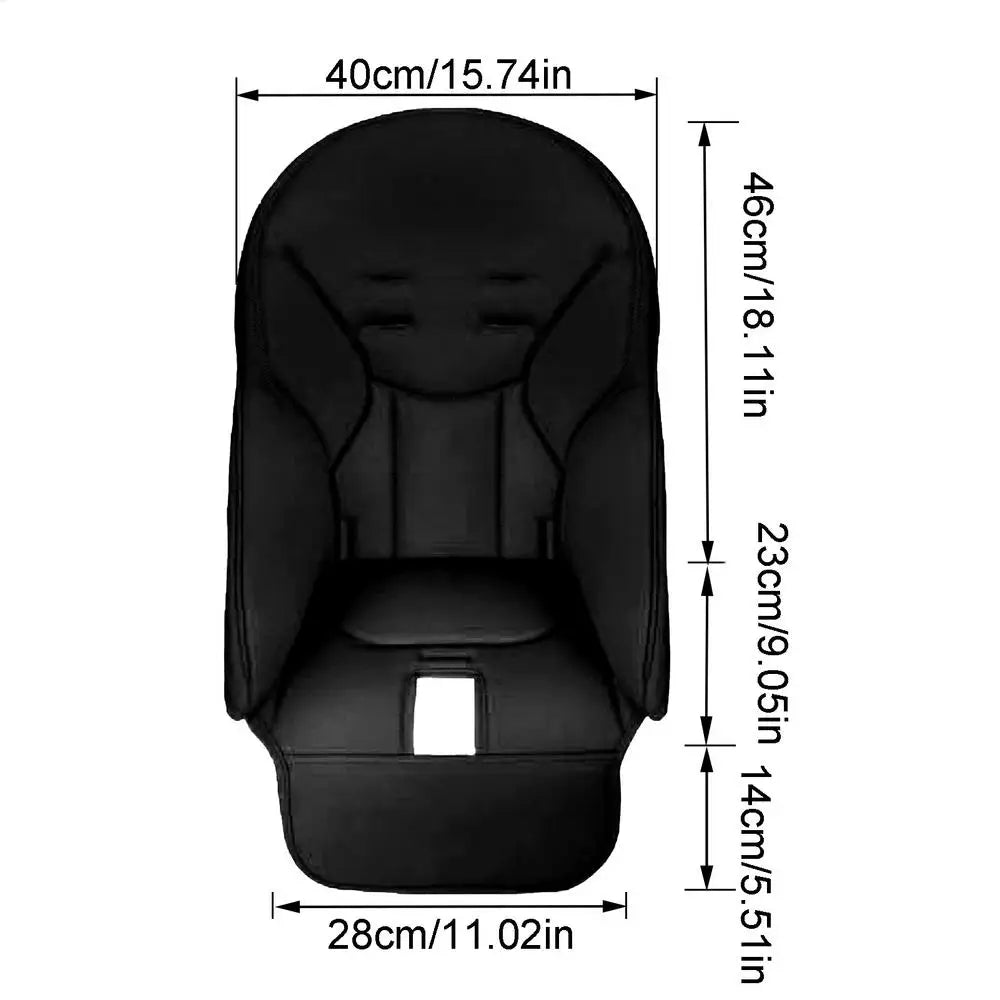 Baby High Chair Cover And Cushion Non Slip Padding Cover For Feeding Seat PU Leather High Chair Padding Covers