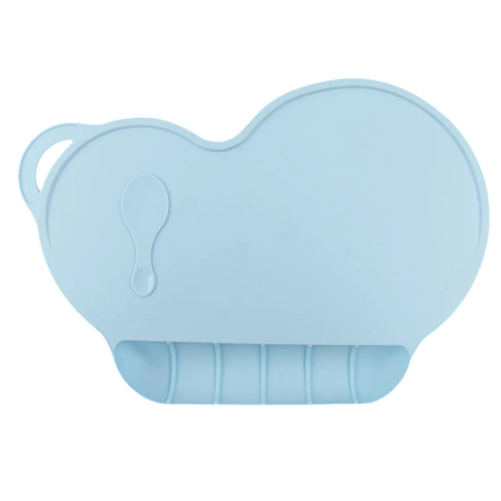 Food Grade Silicone Baby Bib Table Mat Infant Tiny Diner Portable Suction Cup Placemat For Kids Baby Feeding Kitchen Placemat