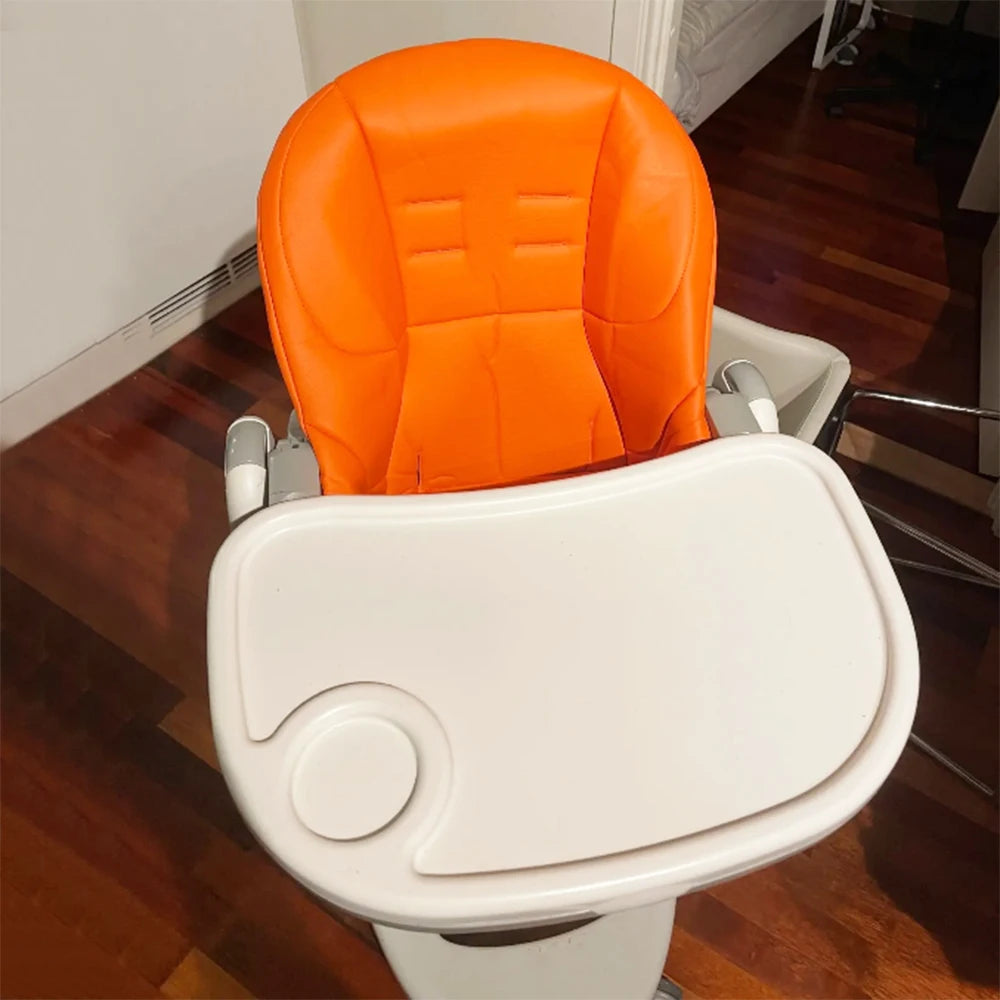 Baby Seat Cushion With 5 Points Harness And Shoulder Crotch PAD PU Leather Cover Customized For Peg Perego Tatamia Highchair