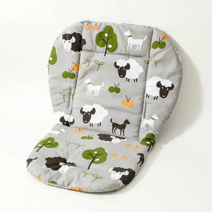 Baby Highchair Pad – Thick Cotton with Animal Print Design