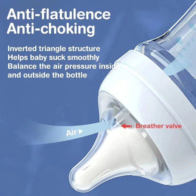 4PCS Newborn Glass Bottles 90/160ML Anti-Choke Baby Bottle Anti-flatulence Milk Feeding Bottles Infant BPA Free 0-6Month