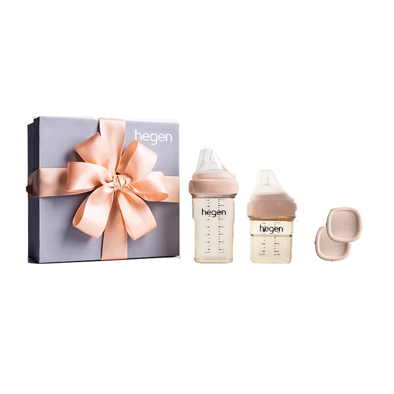 Hegen Baby Bottles Original Bottle PPSU Gift Box With Storage Lid Pacifier Water Bottle for Children Baby Items Free Shipping