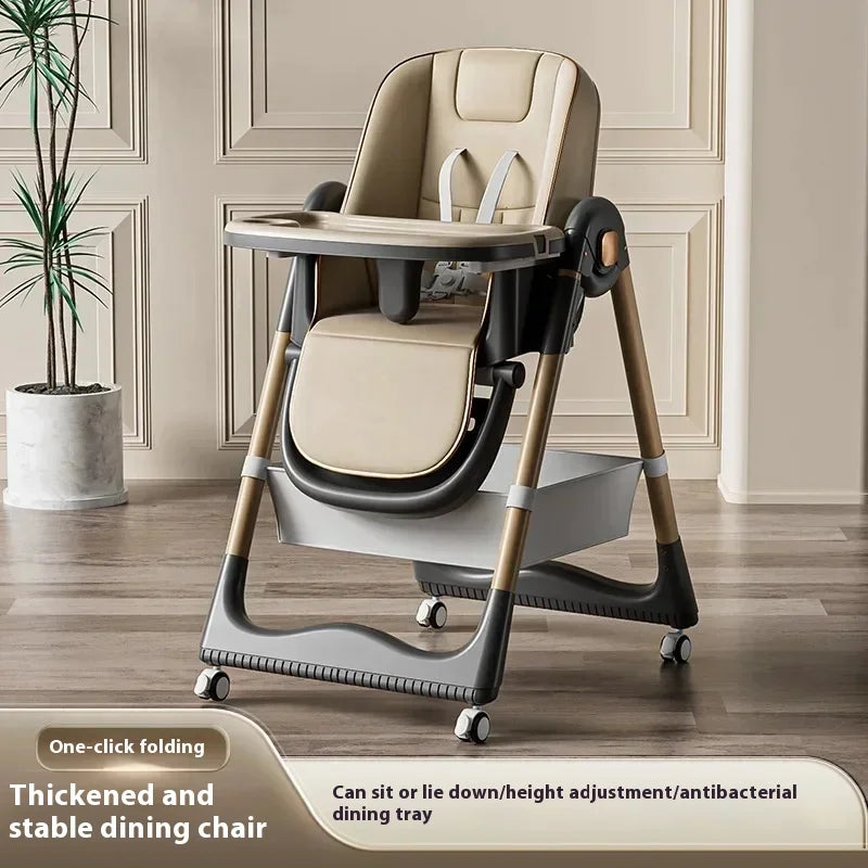 Household Baby Highchair Multifunctional Children's Dining Chair Baby Eating Foldable Seat Dinning Chair Cadeira  Floor Chair