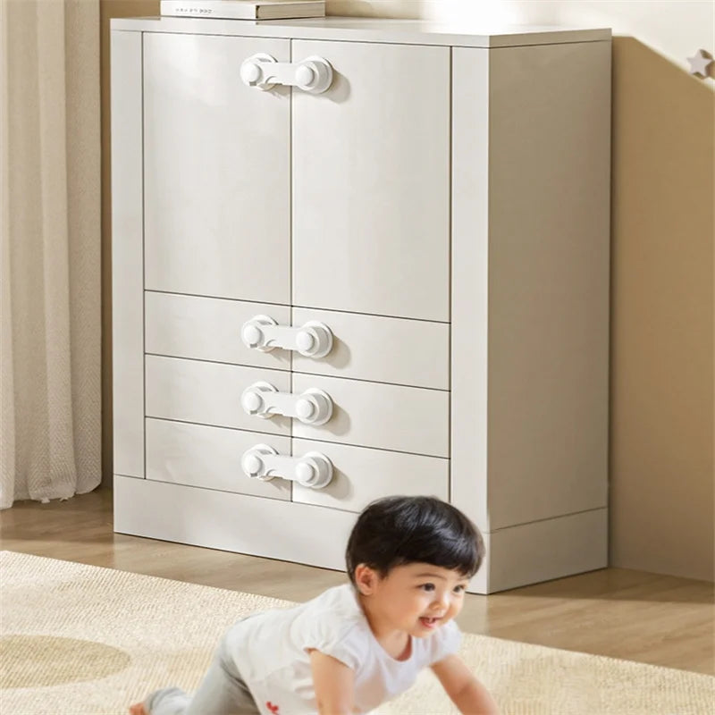 5/10/20PCS Child Lock Children Baby Drawer Anti-opening Cabinet Door Refrigerator Anti-pinch Safety Lock Buckle Protection