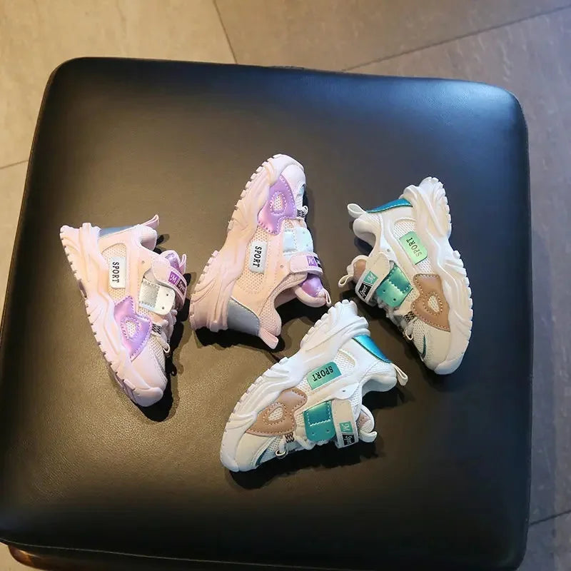 Spring Autumn New Style Children's Shoes Anti-Fall Learning to Walk Shoes Leather Surface for Babies Age 1 to 3 Kids Sports Shoe