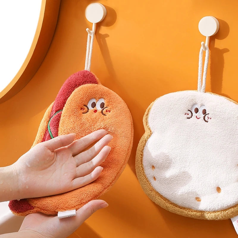 Hand Towels Wet Wipes Towel Bread Cheese Hanging Towel Bathing Towel Kitchen Handkerchief Absorbent Wipe Cloth toallas de mano