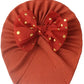 Cute Bow Baby Turban Hat Soft Elastic Beanie for Newborn Girls Summer